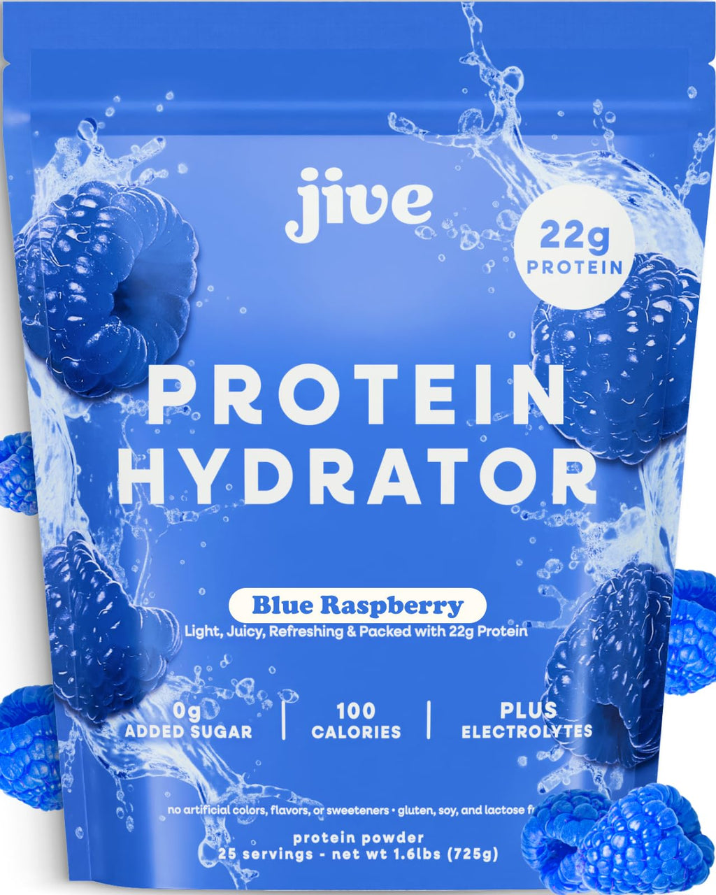 Jive Electrolyte-Infused Protein Hydrator - Blue Raspberry