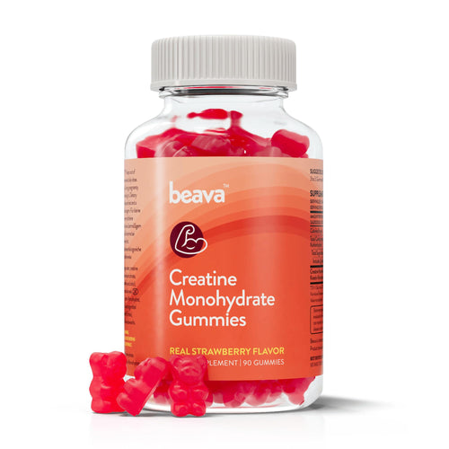 beava Creatine Monohydrate Gummies - 30 Servings - Vegan Creatine Chews - No Loading Phase - No Bloating - Strawberry - Unique Health