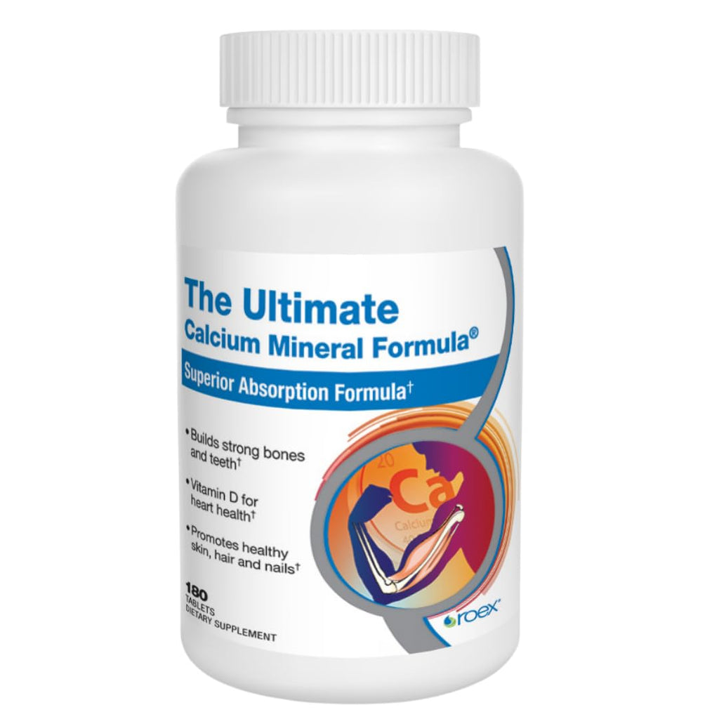 Roex Vitamins | The Ultimate Calcium Mineral Formula | Calcium | Hair Skin and Nails | Tablets | 180 Count - Unique Health
