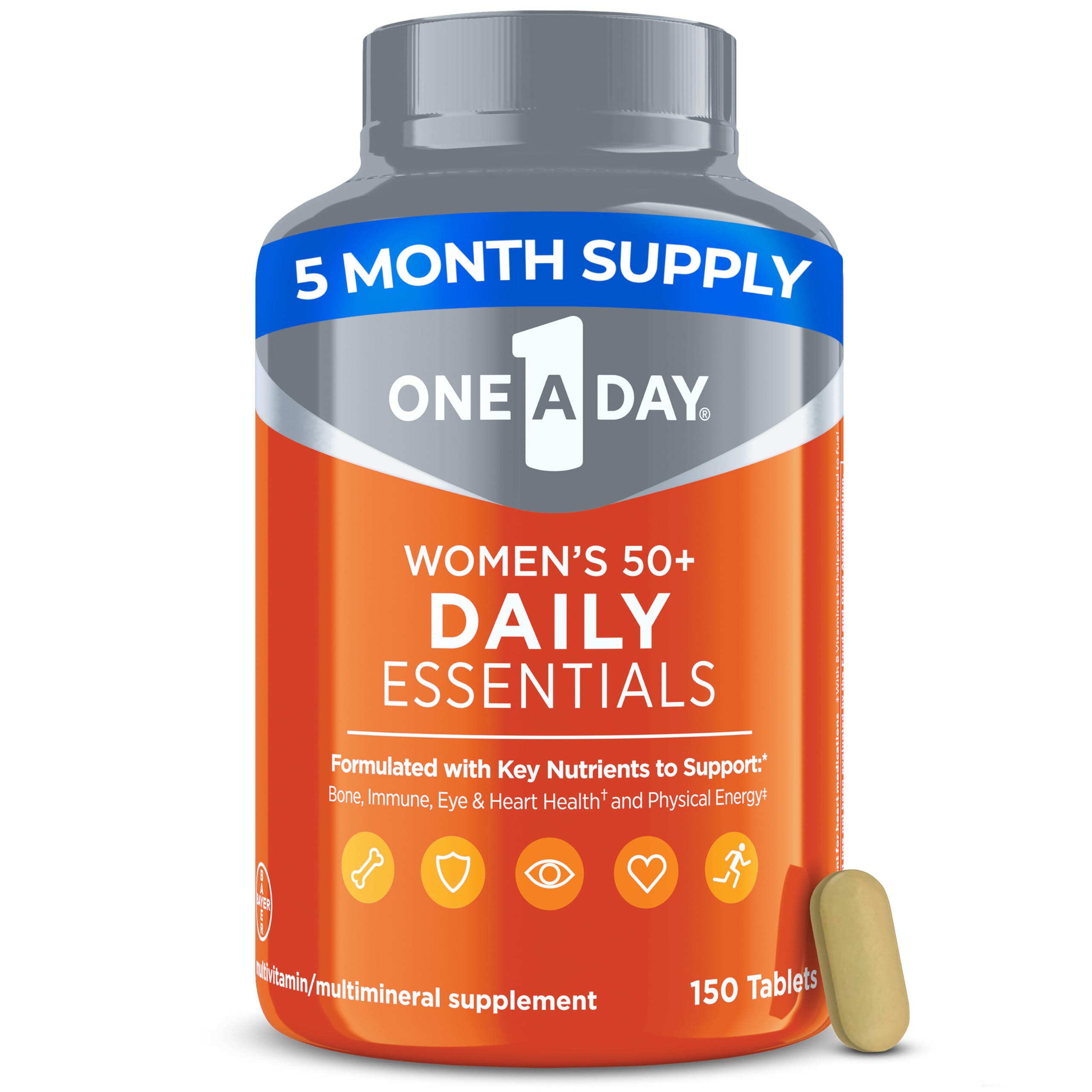One-A-Day Multivitamin for Women 50+ Daily Essentials.