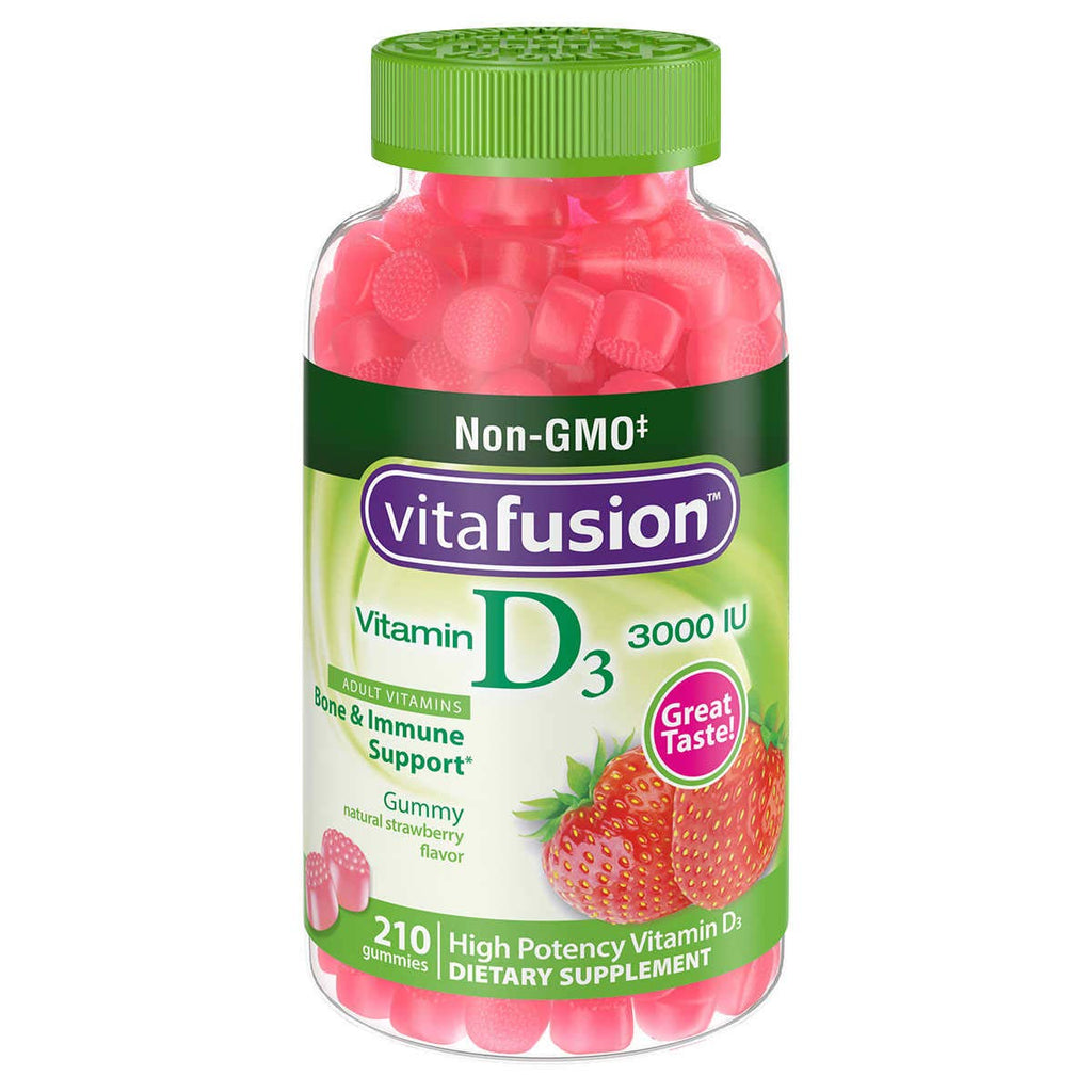 vitafusion Vitamin D3 3000 IU 210 Adult Gummies - Unique Health