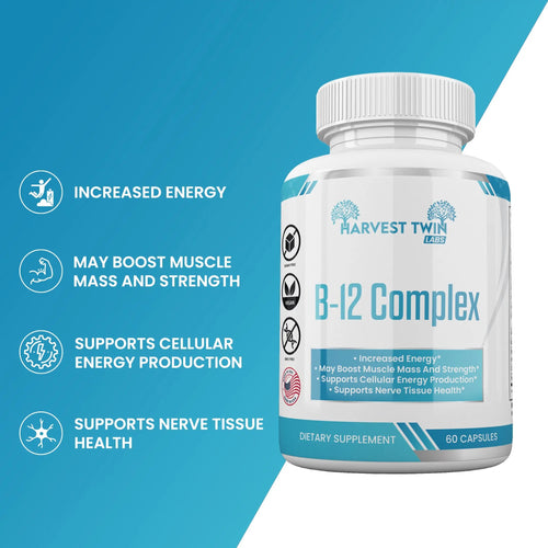 B-12 Complex Vitamin Supplement for Increased Energy & Vitality - Unique Health