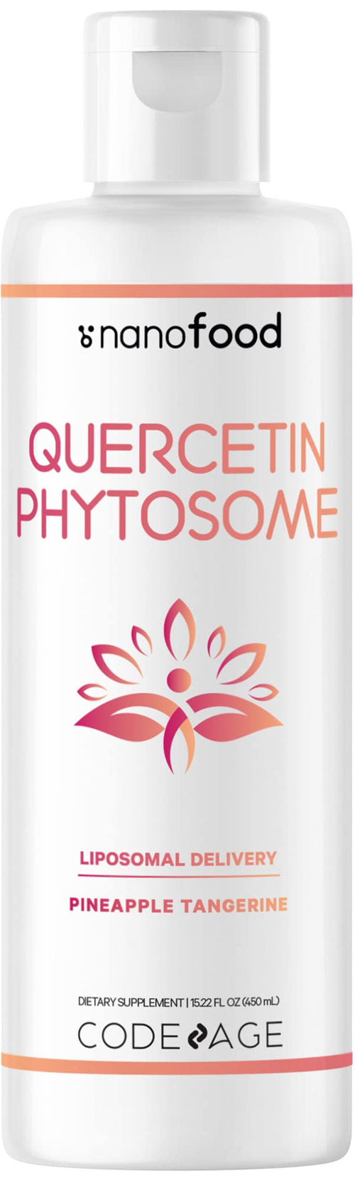 Codeage Liquid Quercetin Phytosome Supplement Quercetin 1000 mg Dihydrate 3-Month Supply Immune Support Sophora Japonica Vitamin E Liposomal Delivery Vegan Non-GMO 15.22 fl oz - Unique Health