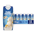 Pure Protein Vanilla Protein Shake 30g Complete Protein Vitamins A C D and E plus Zinc to Support Immune Health Ready to Drink and Keto-Friendly 11oz Bottles 12 Pack