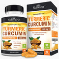 Turmeric Curcumin 1500mg | Turmeric Supplement + Black Pepper | Anti Inflammatory Pills & Joint Pain Relief | with BioPerine | High Potency Curcumin Supplements | Non-GMO Gluten-Free | 90 Ct