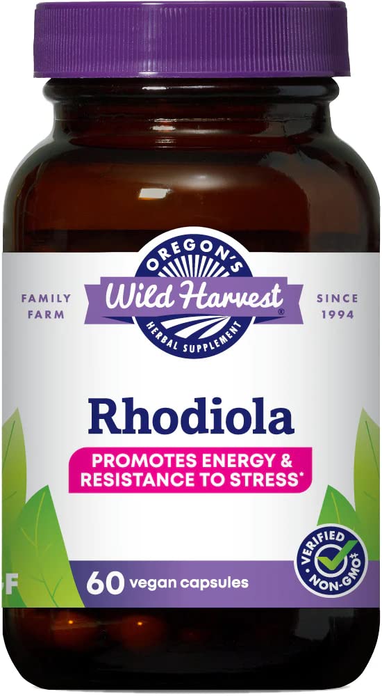 Oregons Wild Harvest Rhodiola Supplement 60 Count
