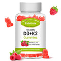 Zetelixia Vitamin D3 K2 Gummies for Adults Vitamin D3 5000 IU & K2 (MK7) 120mcg Sugar-Free D3 K2 Supplements with Vitamin B6 C & Zinc Support Bone Teeth Muscle & Immunity 60 Count - Unique Health