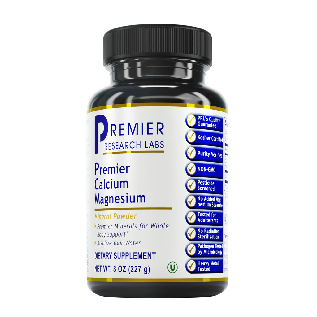 Premier Research Labs Calcium Magnesium - from Sango Coral Calcium - for Tooth Care Bone & Joint Health - No Fillers or Additives - Supplements for Healthy Alkaline pH - Kosher - 8 oz