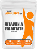 BulkSupplements.com Vitamin A Palmitate Powder - Immune & Eye Support - (3.5 oz)