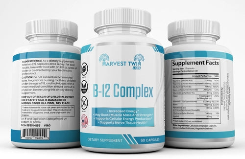 B-12 Complex Vitamin Supplement for Increased Energy & Vitality - Unique Health