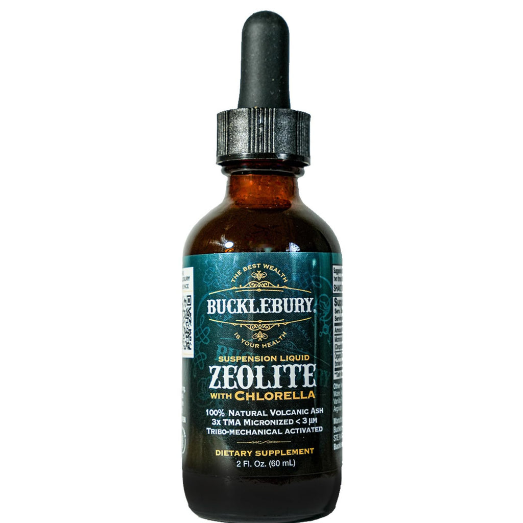 BUCKLEBURY Zeolite Liquid Suspension w/Chlorella - Detox Support Immune System and Digestive Tract Health Support for Kids and Adults (60 Servings)