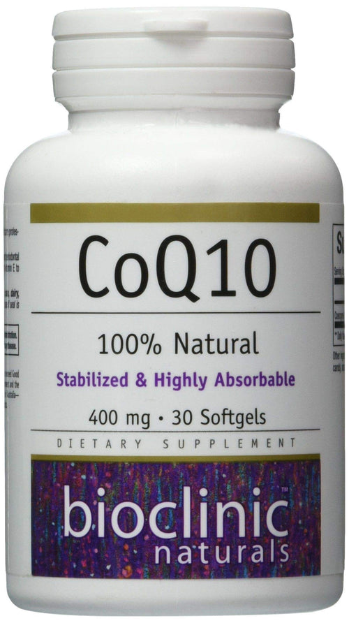 Bioclinic Naturals - Coq10 400 mg - 30 Softgels - Unique Health