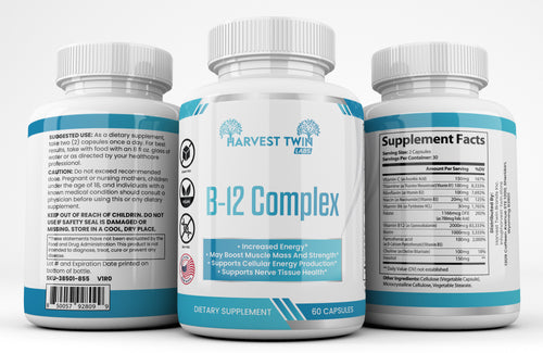 B-12 Complex Vitamin Supplement for Increased Energy & Vitality - Unique Health
