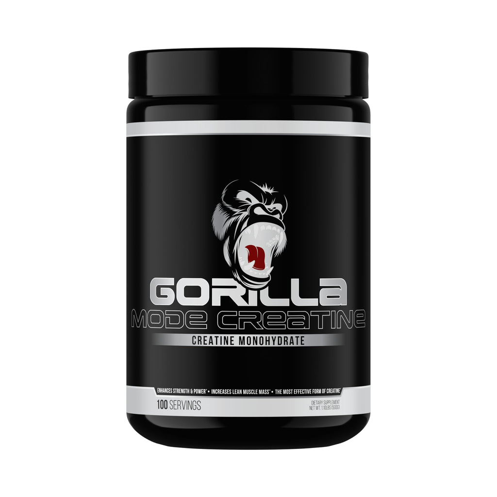 Gorilla Mode Creatine – Creatine Monohydrate Micronized Powder/Improved Muscle Size Power Output and Strength / 5 Grams per Servings 100 Servings