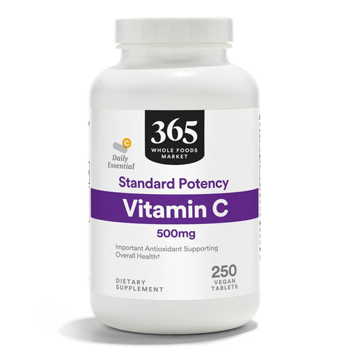 365 by Whole Foods Market Vitamin C 500Mg 250 Tablets - Unique Health