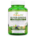 SuperGreens - Spirulina Chlorella Wheatgrass + More - Nutrient-Packed Green Blend
